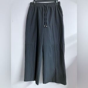 Uratot Women’s Long Pants, M, Charcoal Gray, Wide Leg, NWOT